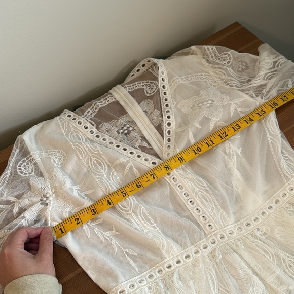 NWT Cupshe white lace dress size small - Picture 13 of 15